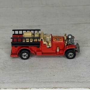 Vintage Hot Wheels Blackwall 1980 Old Number 5 Fire Engine 1:64 - VGC
